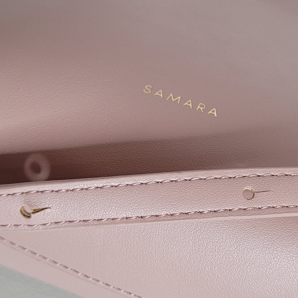 SAMARA Peony (Soft Pink) Vegan Leather Medium Shoulder Bag / Crossbody Bag - Picture 15 of 16